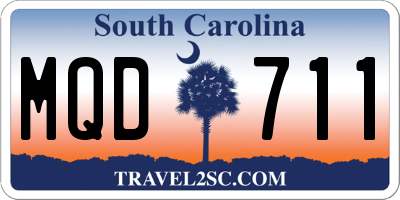 SC license plate MQD711