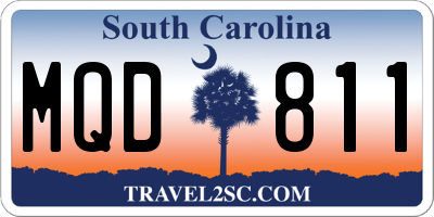 SC license plate MQD811