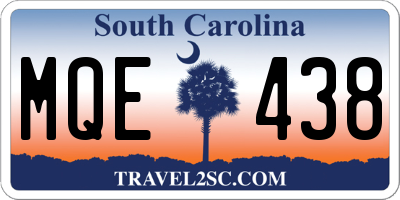 SC license plate MQE438
