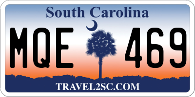 SC license plate MQE469
