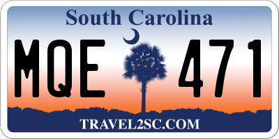 SC license plate MQE471