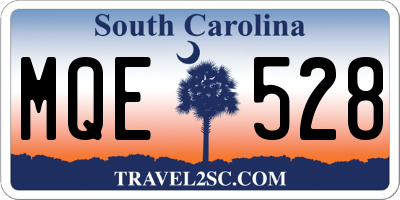SC license plate MQE528