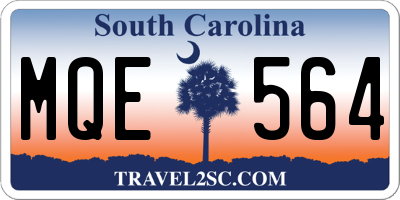 SC license plate MQE564