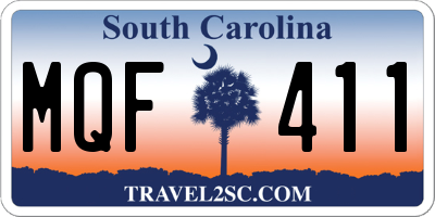 SC license plate MQF411