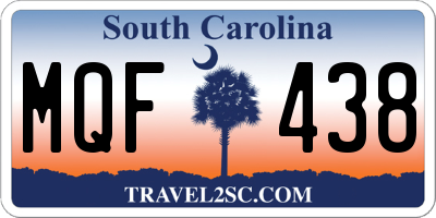 SC license plate MQF438