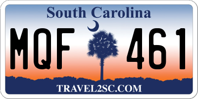 SC license plate MQF461