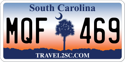 SC license plate MQF469