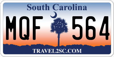 SC license plate MQF564