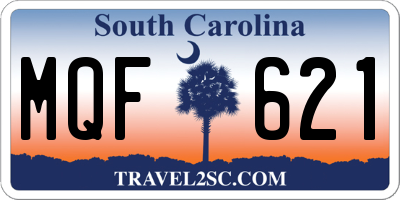 SC license plate MQF621