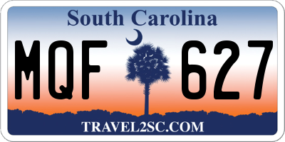 SC license plate MQF627