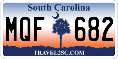 SC license plate MQF682