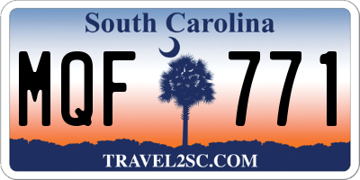 SC license plate MQF771