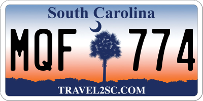 SC license plate MQF774