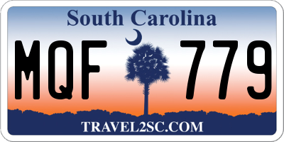 SC license plate MQF779
