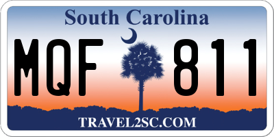 SC license plate MQF811