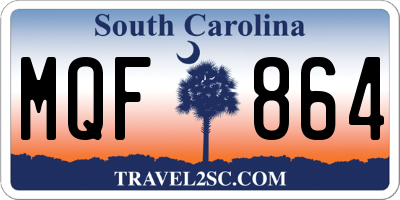 SC license plate MQF864
