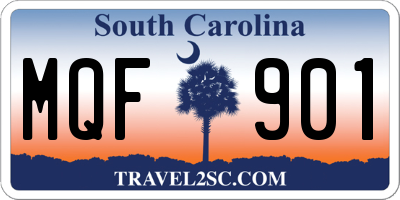 SC license plate MQF901