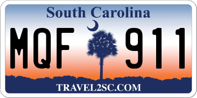 SC license plate MQF911