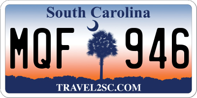 SC license plate MQF946