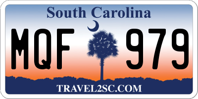SC license plate MQF979