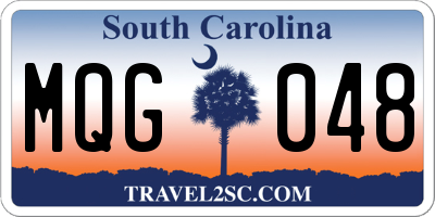 SC license plate MQG048