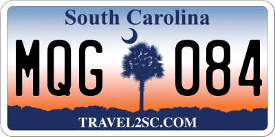 SC license plate MQG084