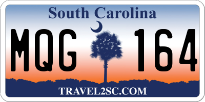 SC license plate MQG164