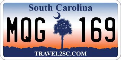 SC license plate MQG169
