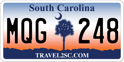 SC license plate MQG248