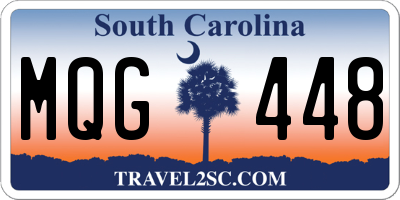 SC license plate MQG448