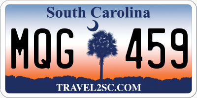SC license plate MQG459