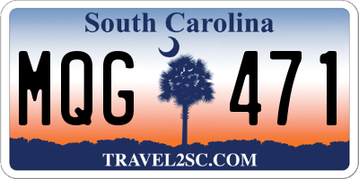 SC license plate MQG471