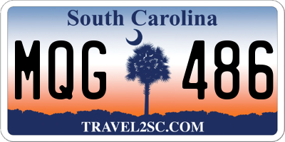 SC license plate MQG486