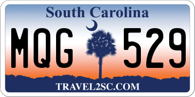 SC license plate MQG529