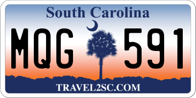 SC license plate MQG591