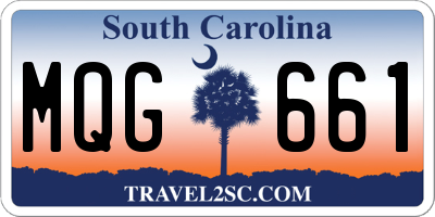 SC license plate MQG661