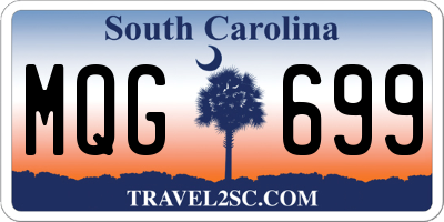 SC license plate MQG699