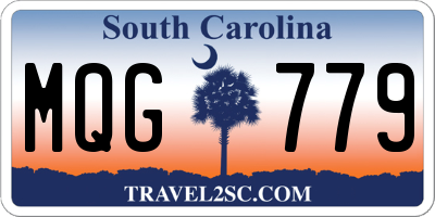 SC license plate MQG779