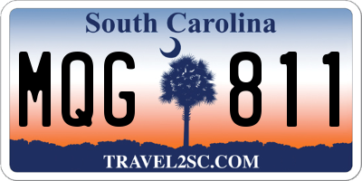 SC license plate MQG811