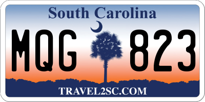 SC license plate MQG823