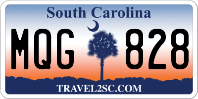 SC license plate MQG828