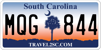 SC license plate MQG844