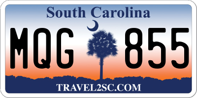SC license plate MQG855