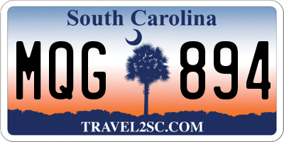 SC license plate MQG894