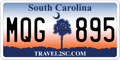 SC license plate MQG895