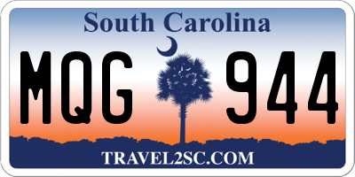 SC license plate MQG944