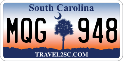 SC license plate MQG948