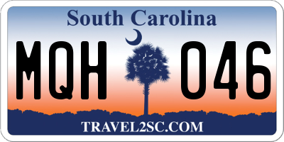 SC license plate MQH046