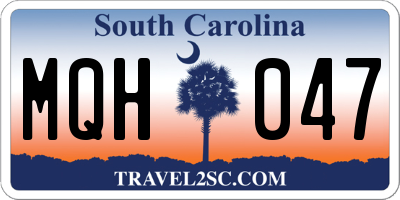 SC license plate MQH047