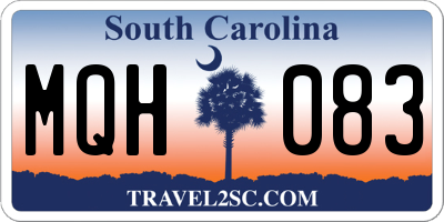 SC license plate MQH083